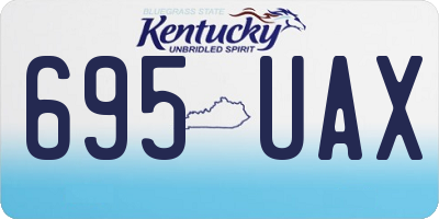 KY license plate 695UAX