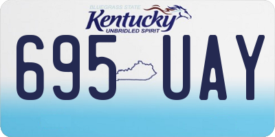 KY license plate 695UAY