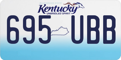 KY license plate 695UBB