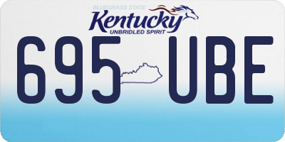 KY license plate 695UBE