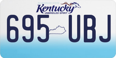KY license plate 695UBJ