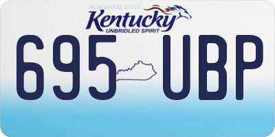 KY license plate 695UBP