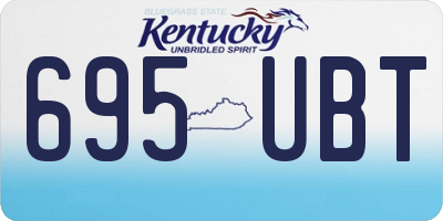 KY license plate 695UBT