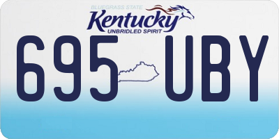 KY license plate 695UBY