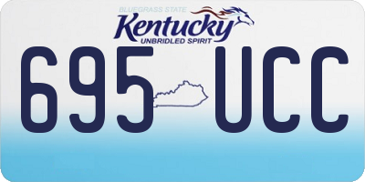 KY license plate 695UCC