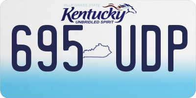 KY license plate 695UDP