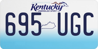 KY license plate 695UGC