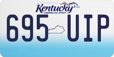KY license plate 695UIP