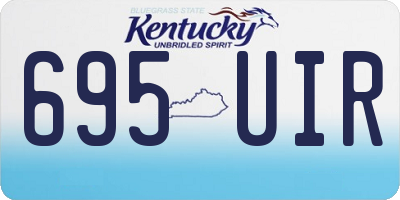 KY license plate 695UIR