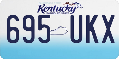 KY license plate 695UKX