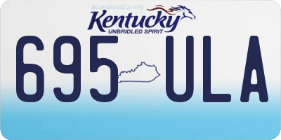 KY license plate 695ULA