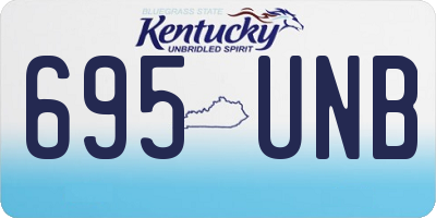 KY license plate 695UNB