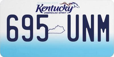 KY license plate 695UNM