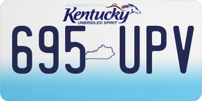 KY license plate 695UPV