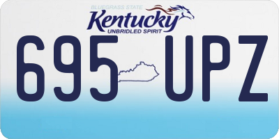 KY license plate 695UPZ
