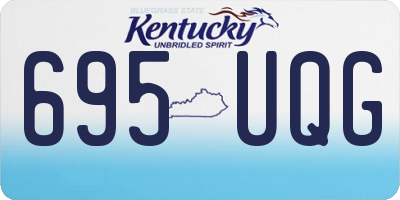 KY license plate 695UQG