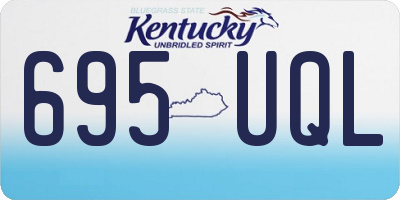 KY license plate 695UQL