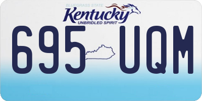 KY license plate 695UQM