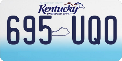 KY license plate 695UQO