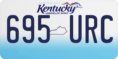 KY license plate 695URC