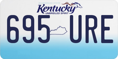 KY license plate 695URE