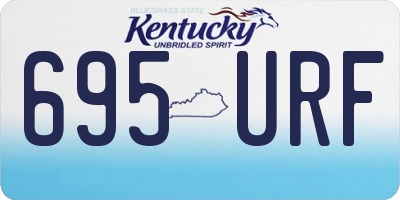 KY license plate 695URF