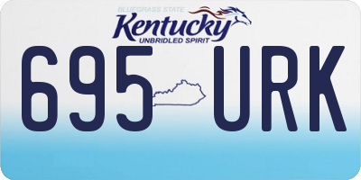 KY license plate 695URK