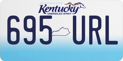 KY license plate 695URL