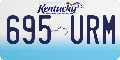 KY license plate 695URM
