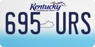 KY license plate 695URS