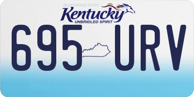 KY license plate 695URV