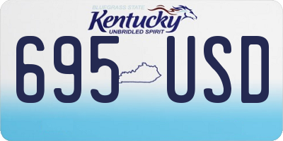 KY license plate 695USD