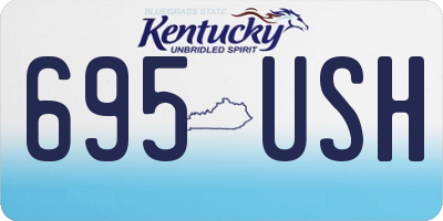 KY license plate 695USH