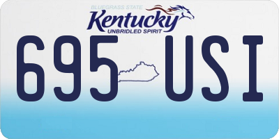 KY license plate 695USI