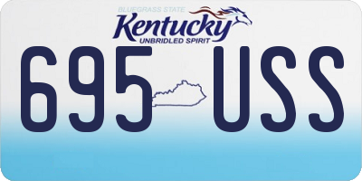 KY license plate 695USS