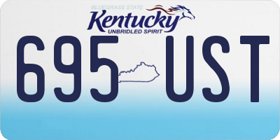 KY license plate 695UST