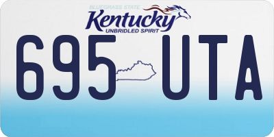 KY license plate 695UTA