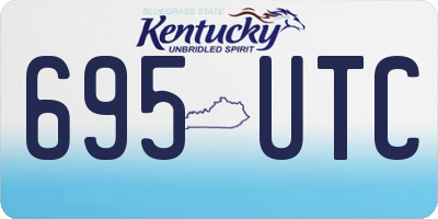 KY license plate 695UTC