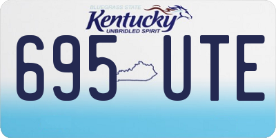 KY license plate 695UTE