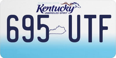 KY license plate 695UTF