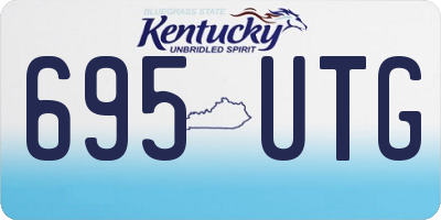 KY license plate 695UTG
