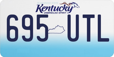 KY license plate 695UTL