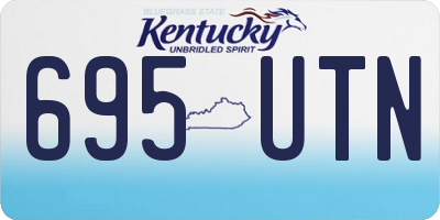 KY license plate 695UTN