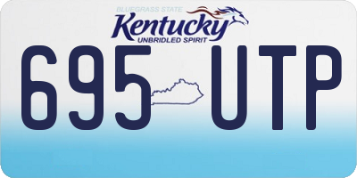 KY license plate 695UTP