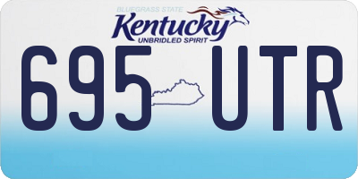 KY license plate 695UTR