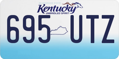 KY license plate 695UTZ