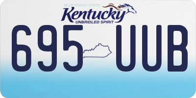 KY license plate 695UUB