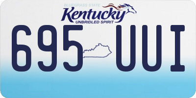 KY license plate 695UUI
