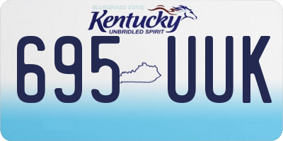 KY license plate 695UUK