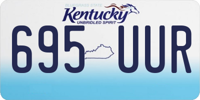 KY license plate 695UUR